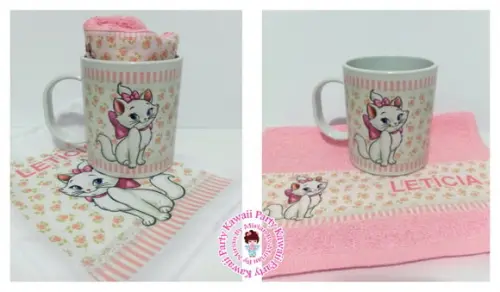 Kit caneca plastica Gata Marie