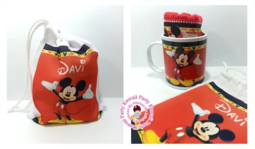 Kit caneca plastica personaliazda
