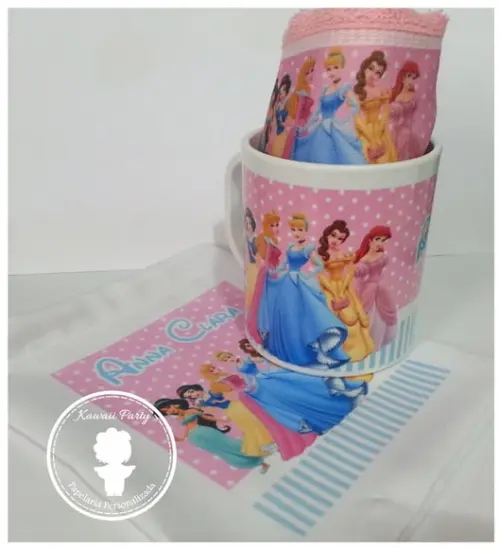 Kit Caneca Princesas