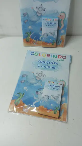 Kit Colorir Fundo do Mar
