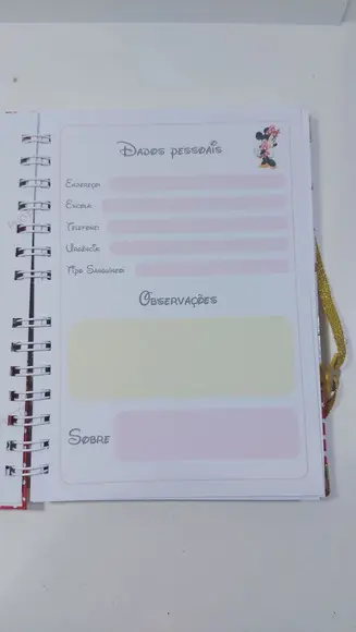 Kit Estojo + Caderno Personalizado Minnie