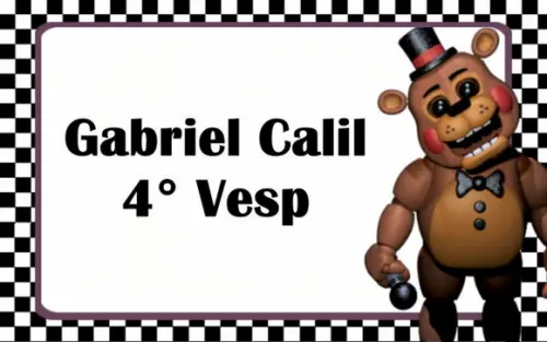 Kit etiqueta escolar five night pacote 100 etiquetas