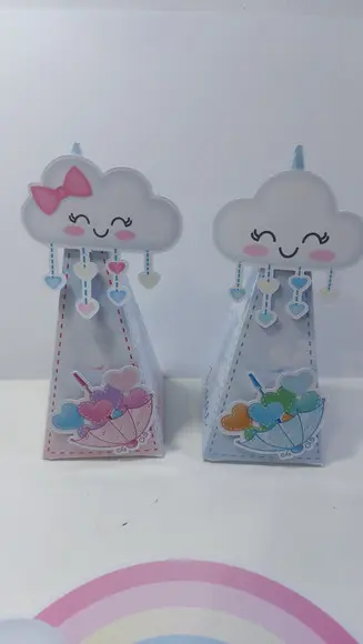 Kit Festa Chá Revelação Chuva de Amor