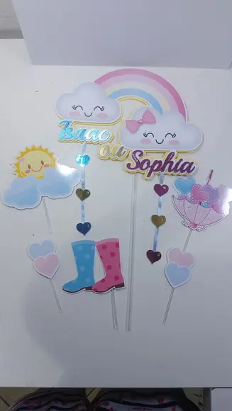 Kit Festa Chá Revelação Chuva de Amor