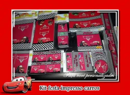 Kit festa impresso carros