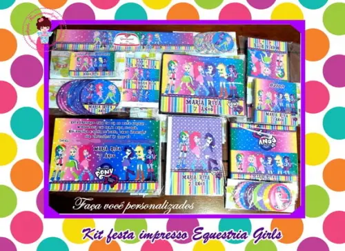 Kit festa impresso completo Equestria