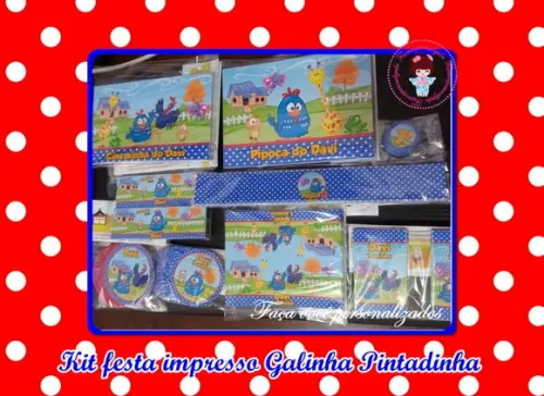 Kit festa impresso Galinha Pintadinha