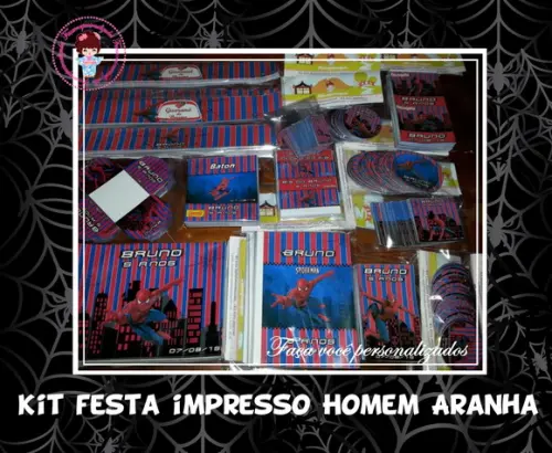 Kit festa impresso Homem Aranha