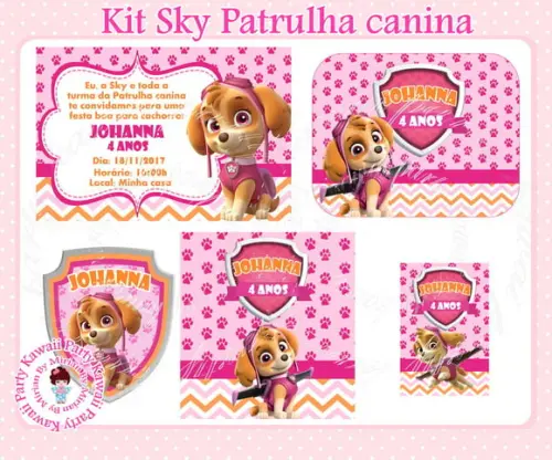 Kit festa impresso Sky