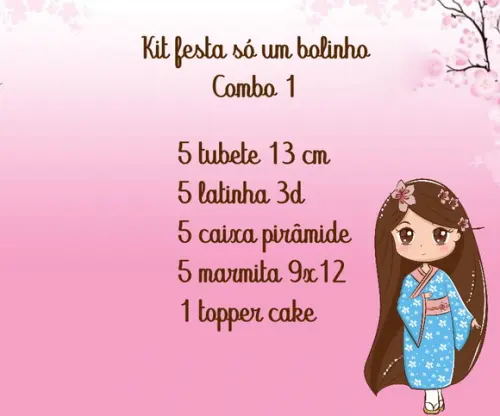 Kit Festa Só 1 Bolinho Combo 1
