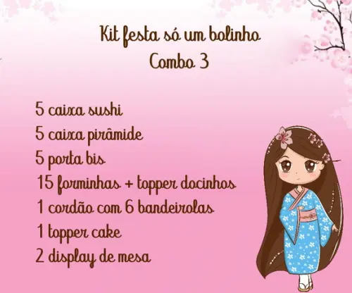 Kit Festa Só 1 Bolinho Combo 3