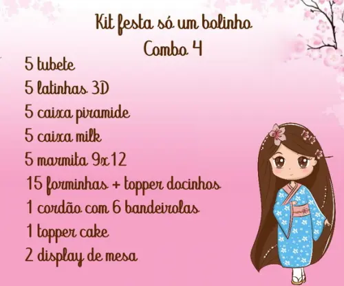 Kit Festa Só 1 Bolinho Combo 4