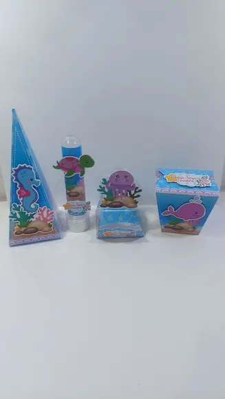 Kit Fundo do Mar Menina 50 Itens