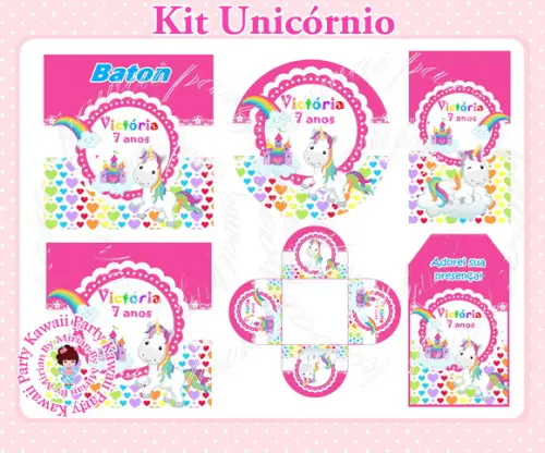 Kit impresso Unicórnio