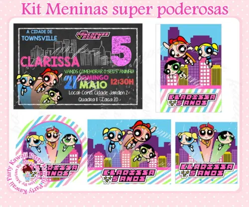 Kit impresso Meninas super poderosas