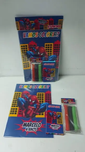 Kit Pintura Homem Aranha