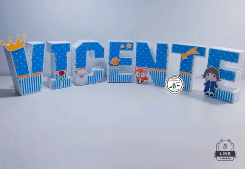 Letra 3d Pequeno Príncipe