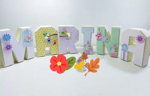 Letra 3d Jardim