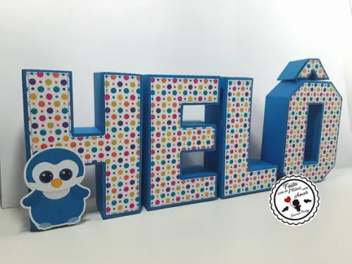 Letras 3d Beanie Boo