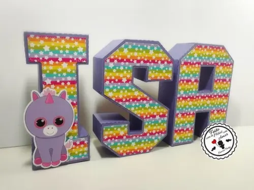 Letras 3d Beanie Boo