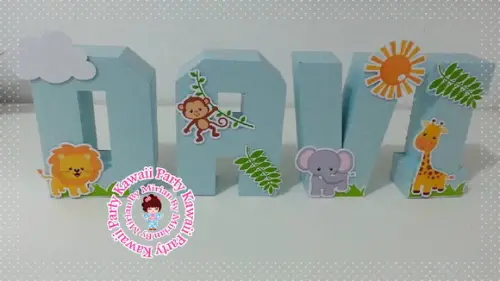 Letras 3d Floresta