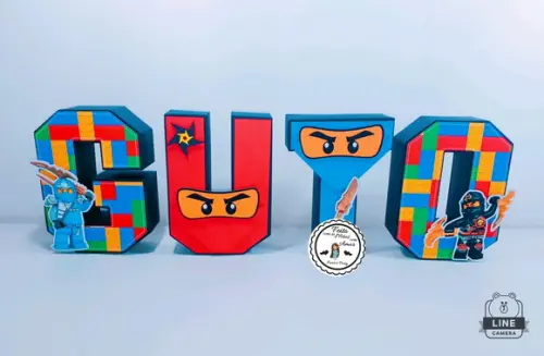 Letras 3d Ninjago