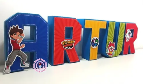 Letras 3d Yokai Watch