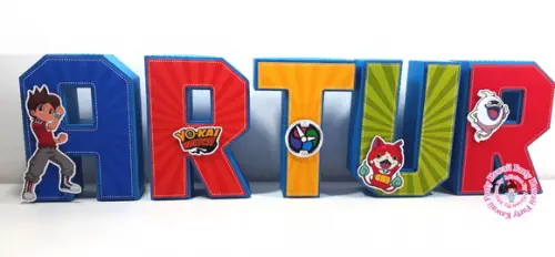 Letras 3d Yokai Watch