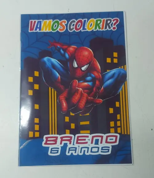 Livro Colorir Homem Aranha