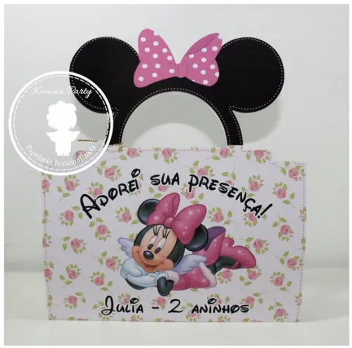 Maleta Pintura Minnie Rosa