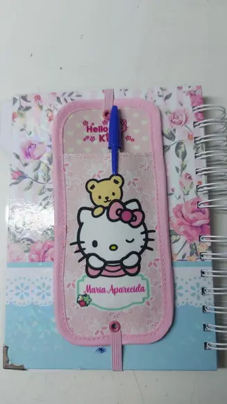 Marca Página Porta Caneta Hello Kitty