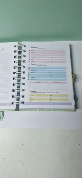 Mini Agenda Planejamento Escolar