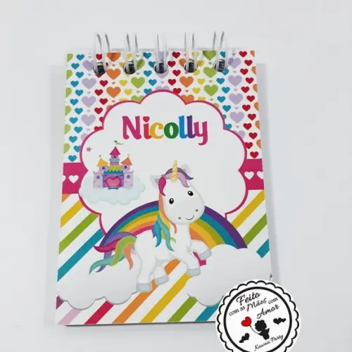 Mini Bloquinho Unicórnio
