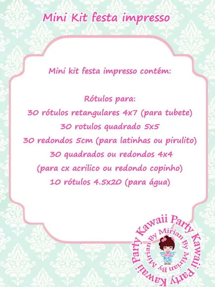 Mini kit rótulos impressos 130 rotulos