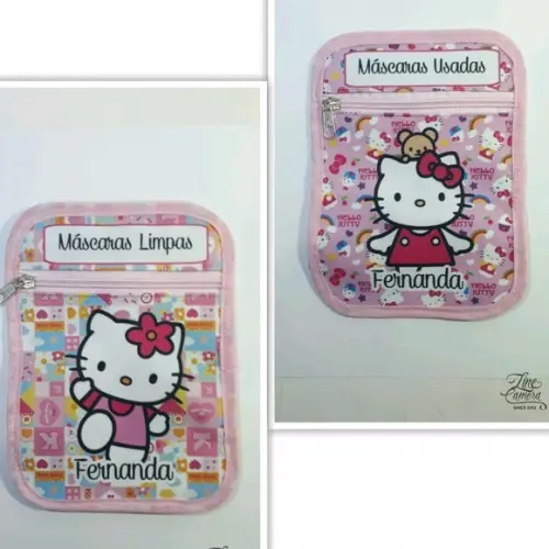 Porta máscaras hello kitty