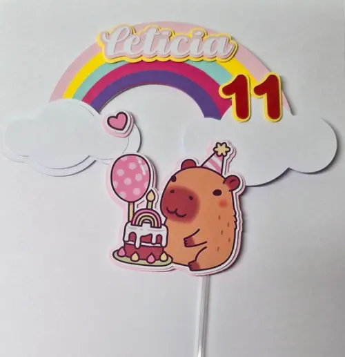 Topper Cake Capivara