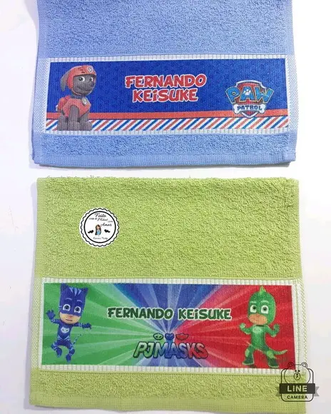 Toalha lavabinho personalizada