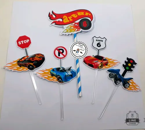 Topper Cake Hot Wheels