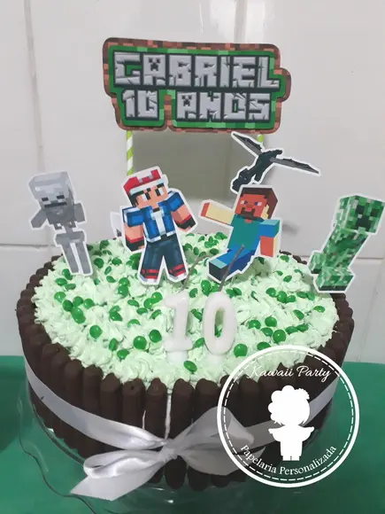 Topper cake Minecraft