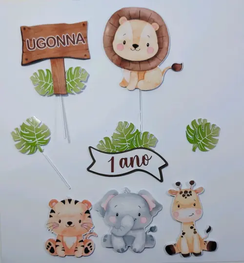 Topper Cake Safari