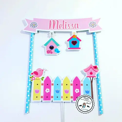 Topper Cake Passarinho