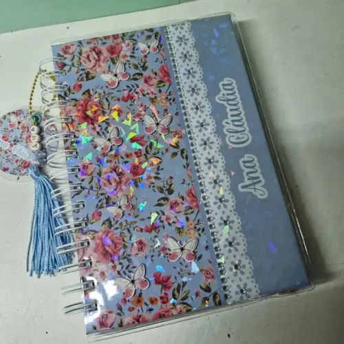 Agenda Floral Azul 2026