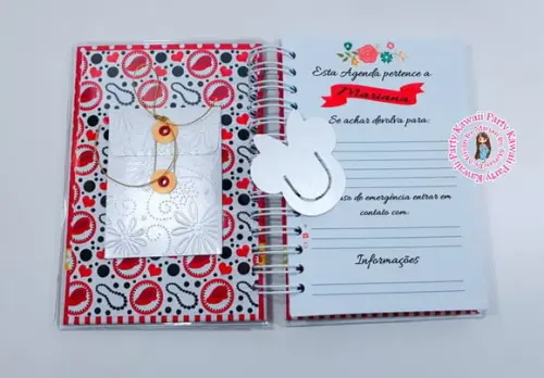 Agenda Minnie Vermelha