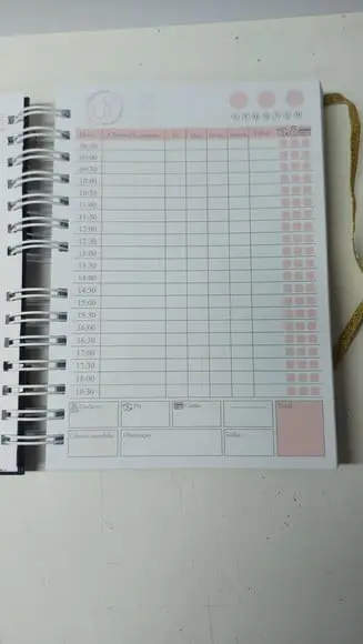 Caderno Agendamento Manicure