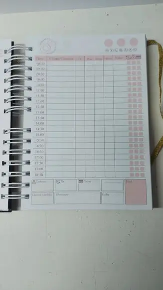 Caderno Agendamento Manicure
