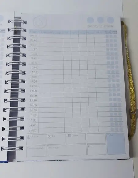 Caderno Agendamentos Manicure