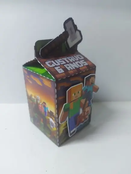Caixa Milk Minecraft