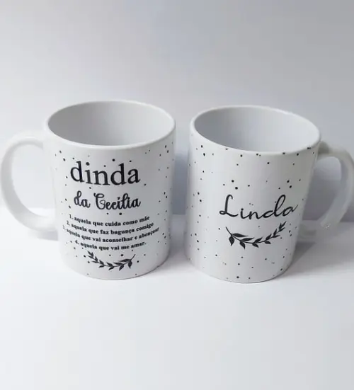 Caneca Dinda e Dindo