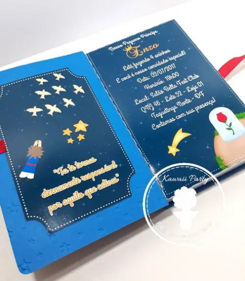 Convite Livro Pequeno Principe