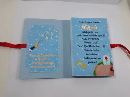 Convite Livro Pequeno Príncipe